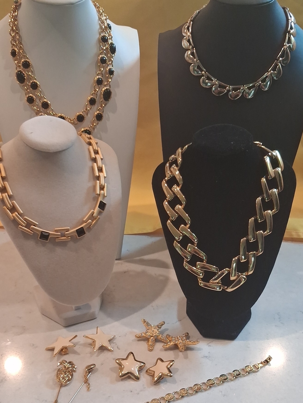 Goldtone Jewelry Lot Feat. Monet aand Norma Jean